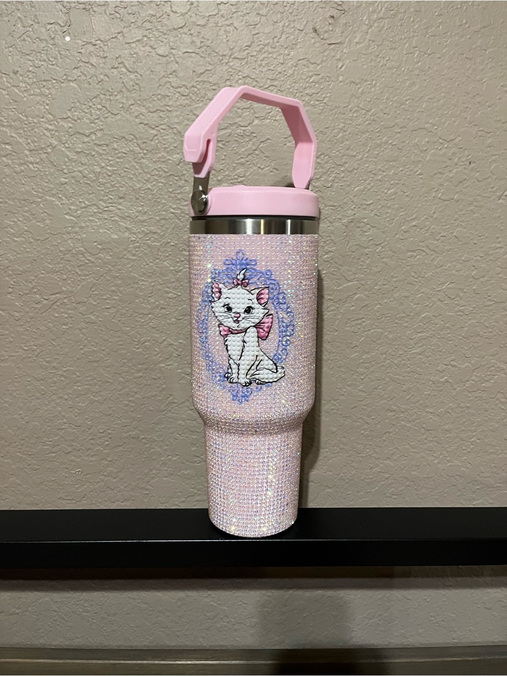 Bioworld Pink Disney Rhinestone Tumbler